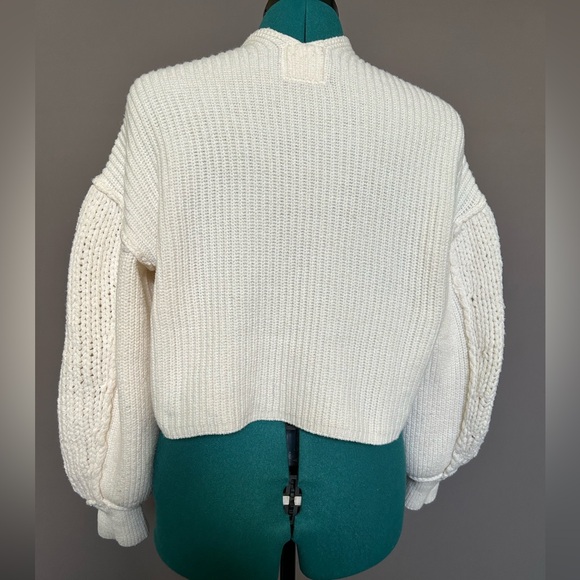 We The Free Cropped Sweater Cream XS baggy - Picture 3 of 4